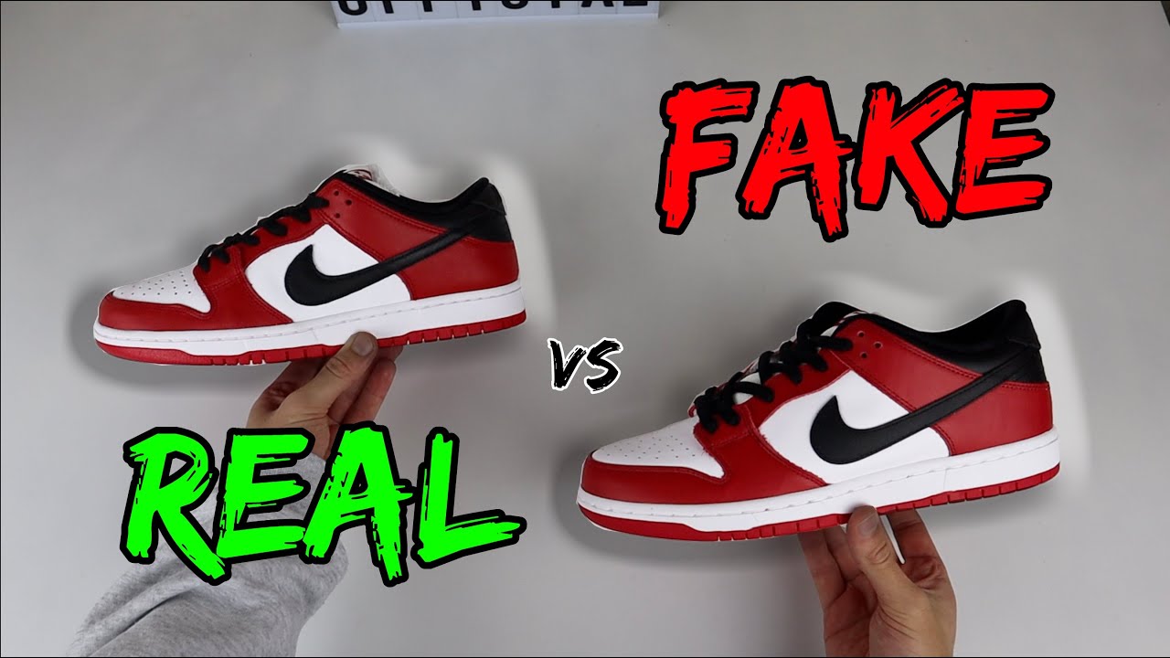 REAL FAKE NIKE DUNK LOW BLACK/WHITE (PANDA) SNEAKERS COMPARISON ...