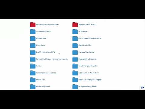 ASLdeafined:  Teacher Resource Folder