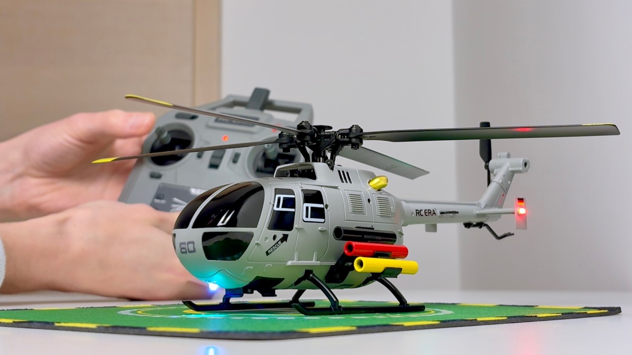 Micro BO-105 Scale RC Helicopter | Unboxing & Test Flight | RC ERA C186S