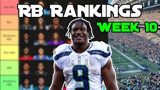 Week 10 Running Back Rankings and Tiers! Fantasy Football 2022