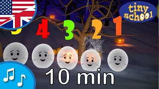 Halloween Song for Kids | Count Ghosts - Nursery Rhyme Collection for children - tinyschool