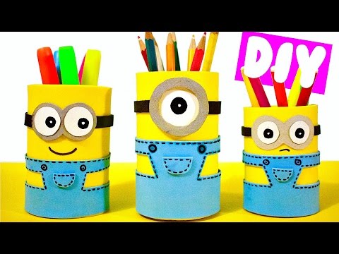 diy-school-supplies-for-back-to-school-|-easy-&-cute-minion-pencil-holders