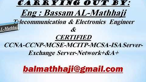 27-Wan-Lab-1 عربي كامل نظري وعملي CCNA  شرح كورس by Eng Bassam ALmathhaji