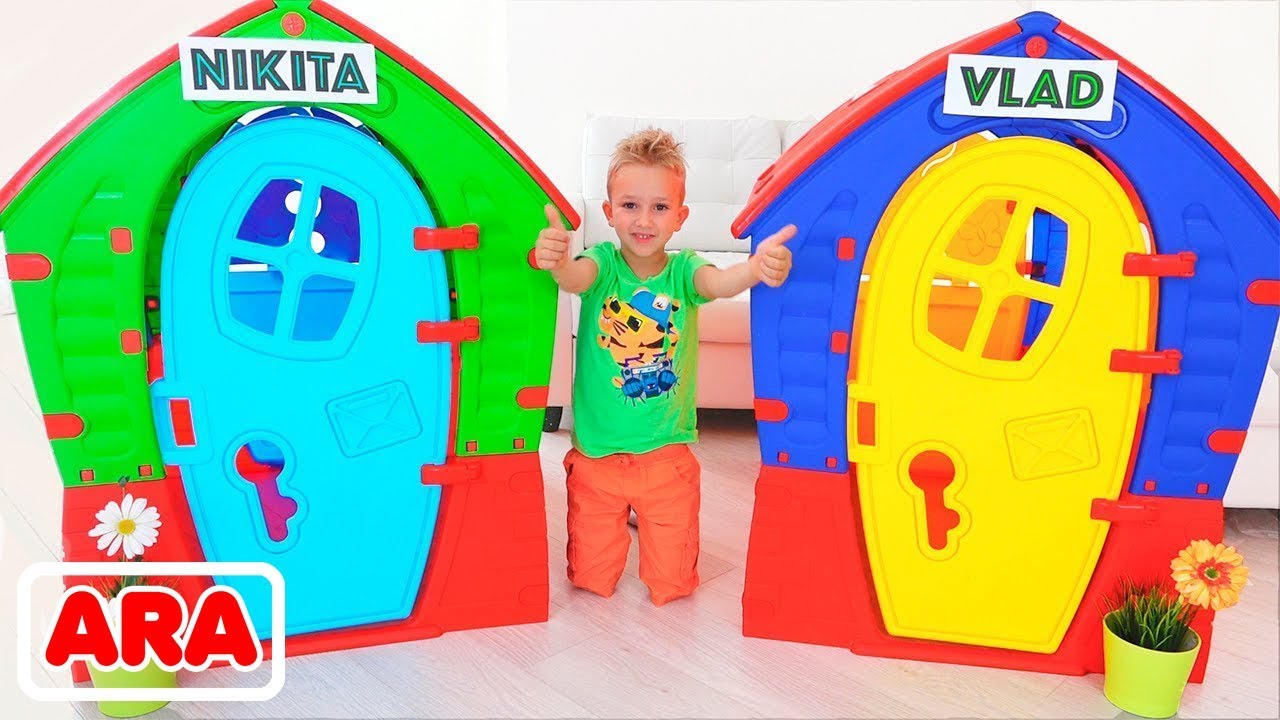 فلاد ونيكيتا بناء بيوت للأطفال Youtube