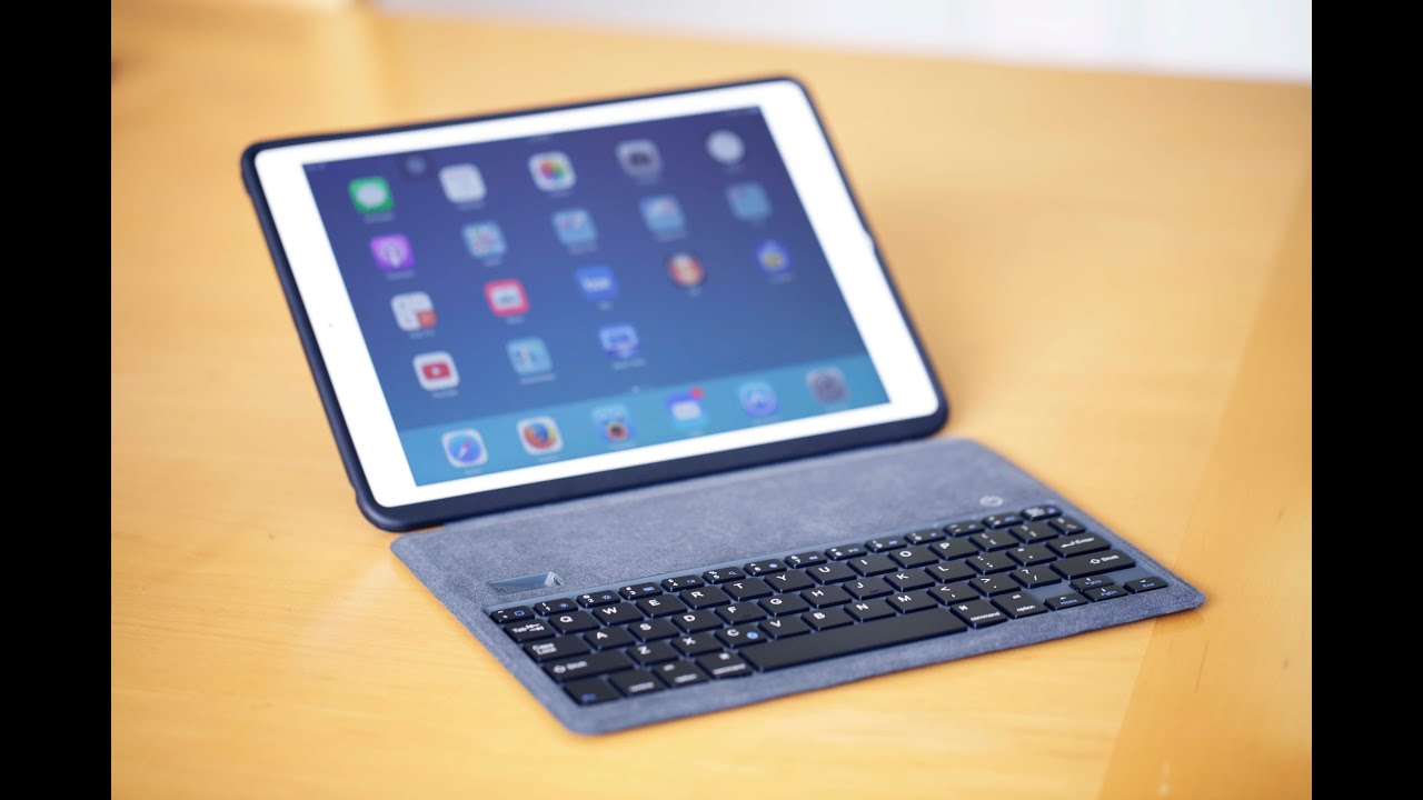 ZeroChroma FolioSlide Case w/Keyboard Side-Lid (iPad Air 1 & 2)