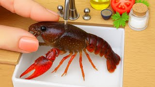 Recipes For Seafood Lovers🐟  Mini Spicy Lobster Recipe | Mini Yummy Cooking