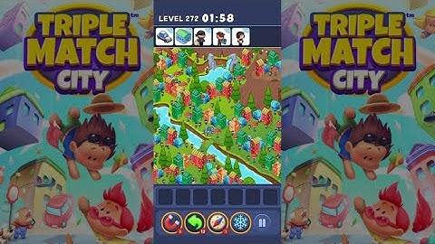 Triple Match City Level 272 - Find hidden objects