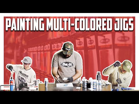 Painting Multi-Colored Jigs