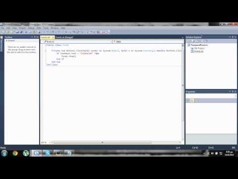 How to make a password system in Visual Basic