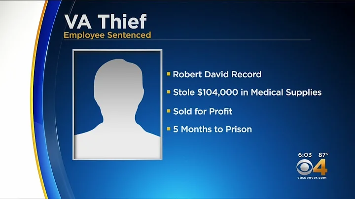 Disabled Veteran Sentenced To Prison For Stealing From VA