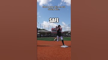 Do You Think You Can Steal a Base on a TENNIS PLAYER? #shorts