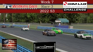 Production Car Sim-Lab Challenge - Watkins Glen International - iRacing Road - Week 7 Race 3