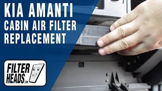 How to Replace Cabin Air Filter 2005 Kia Amanti | AQ1107