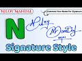  niloy mandal name signature style request done