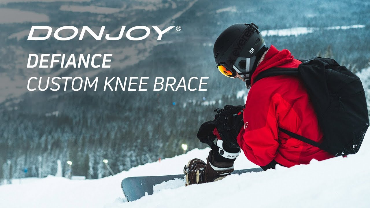 DonJoy Defiance Custom Knee Brace - for Snowboarders & Skiers