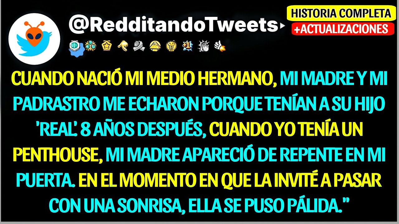 👶🚪 Mi madre me echó cuando nació mi medio hermano. 8 años después aparecieron pidiendo..