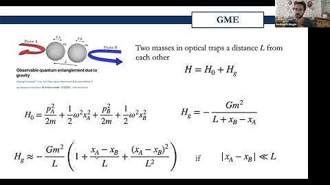 Quantum Gravity experiments - Andrea di Biagio