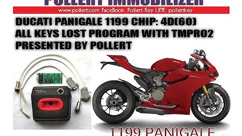 Ducati Panigale 1199 All keys lost Read memory and Program Chip with TMPRO2