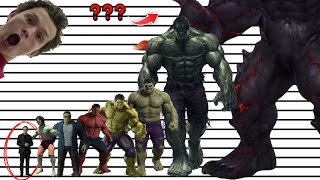 The MANY Sizes of The Hulk