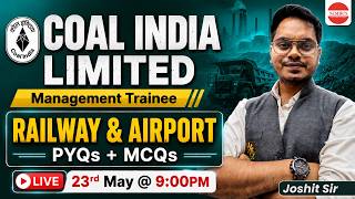Coal India MT 2026 🔥 RAILWAY & AIRPORT | Important MCQs + PYQs Practice | CIL MT 2026 #coalindia