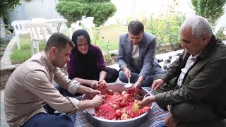 درووست کردنی شەربەت هەنار ـMaking pomegranate juiceـ صنع عصير الرمان