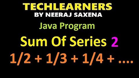 Java sum of series 2