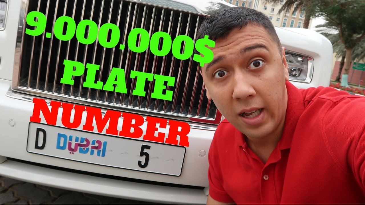 DUBAI 5 9.000.000 PLATE NUMBER YouTube