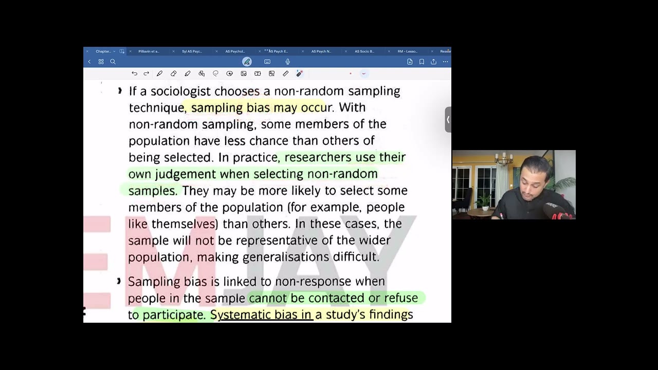 Sources of bias and assessing the values of different methods