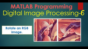 Digital Image Processing tutorial using MATLAB -6 | How to Rotate an image.