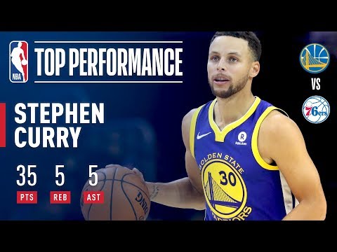 Stephen Curry Scores 35 Points vs. the 76ers | November 18, 2017