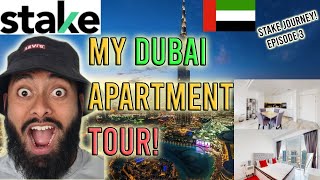 My Dubai Apartment Tour!! | Dubai Investing (Stake) | EP3