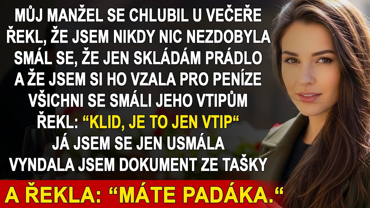 Můj manžel se mi vysmál před všemi. Nevěděl, že já vlastním jeho firmu