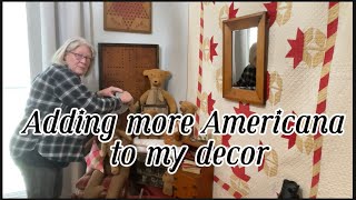 Adding more Americana to my decor / Vintage/ Handmade