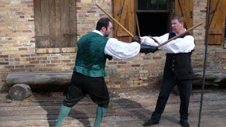 Double Cudgel, against various weapons and weapons combinations, English Martial Arts
