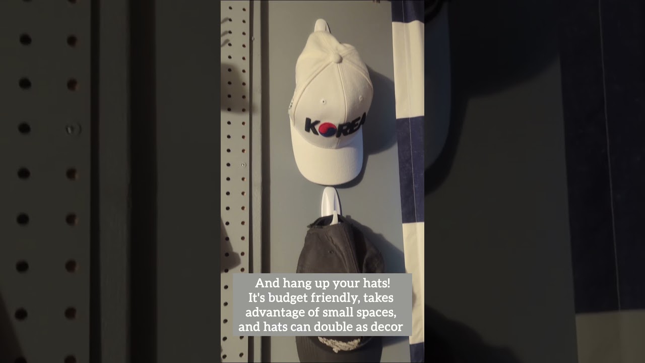 easy baseball hat organization (that doubles as decor!) 