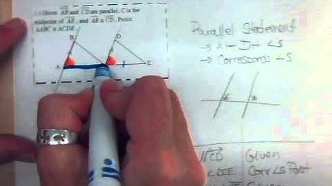 Congruent Triangle Proof with Parallel Lines