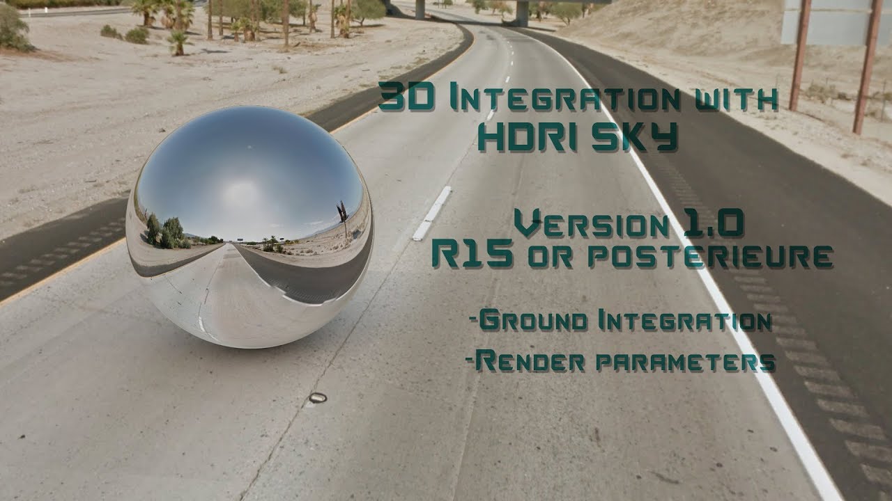 3D integration with HDRI SetUp V 1.0 for Cinema 4D