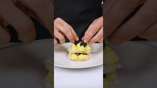 Millefoglie di piadina con mousse alla vaniglia e crumble all’arancia - dessert gourmet - #shorts