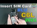 Insert The SIM Card BLU C6L 2021