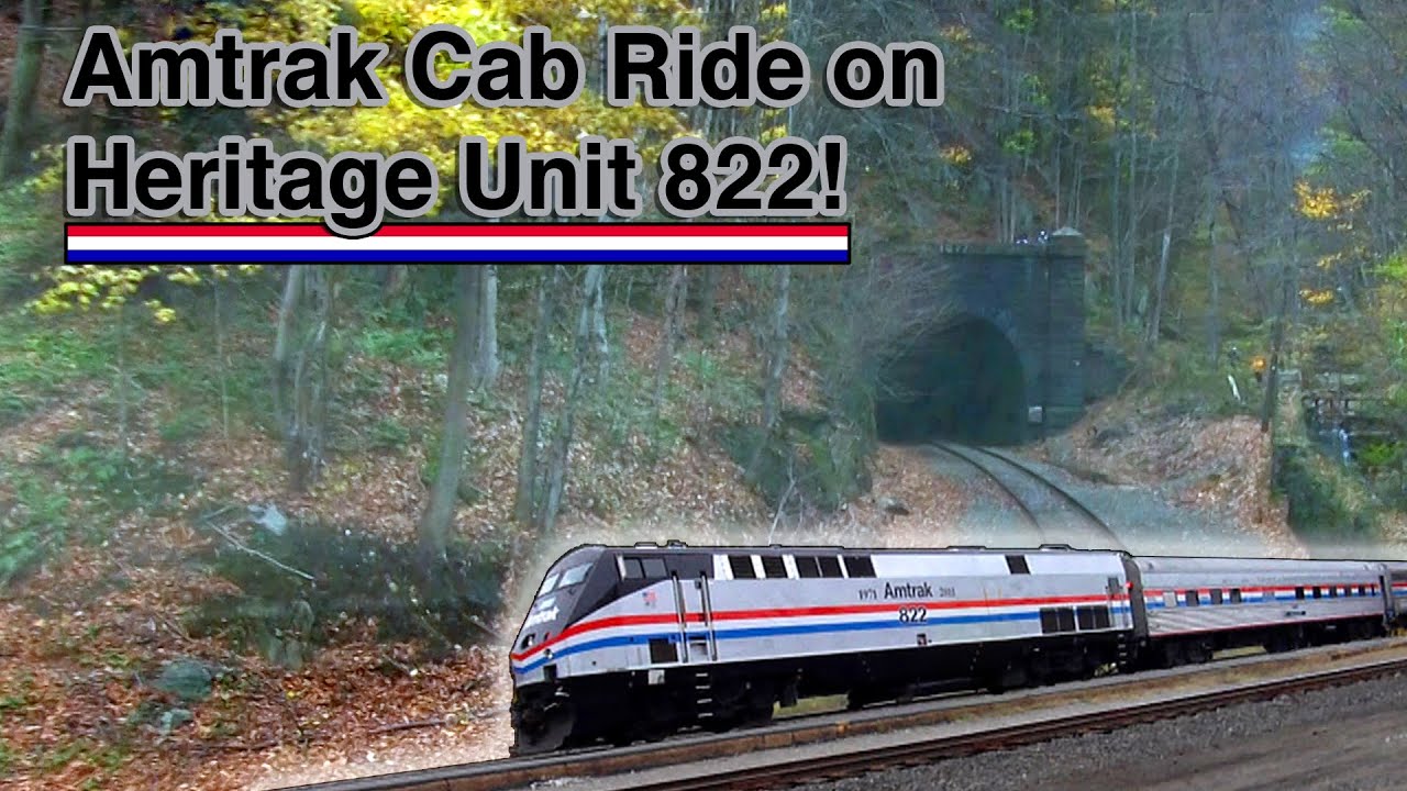 Amtrak Cab Ride Aboard Amtrak Heritage Unit 822 Pre Accident Footage