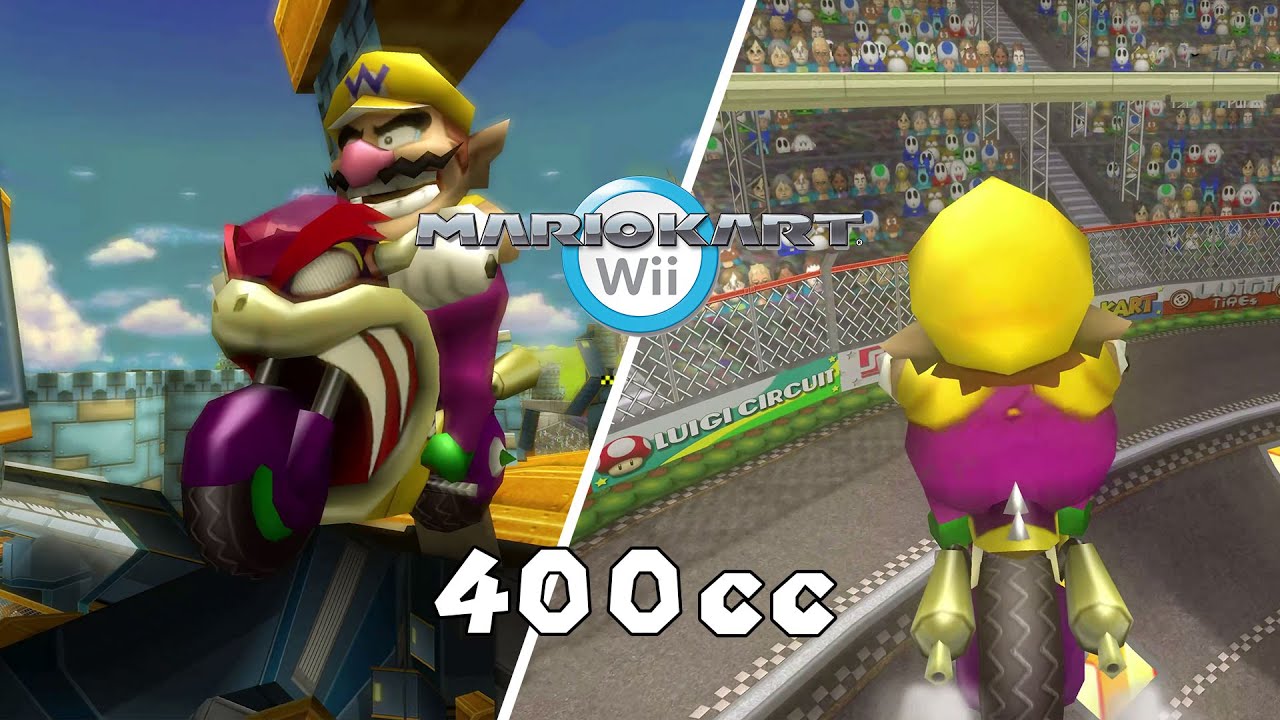 MARIO KART WII 400cc, but every item is a MEGA MUSHROOM | Mario Kart Hack