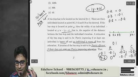 Indian Statistical Institute - MSQE 2019 Solutions - ISI 2019 PEA Q4