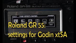 Roland GR-55 Guitar Synthesizer Pedal - My Settings (in particular