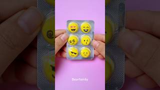 Wait… These Emoji Pills Are Made of Clay?! 😊😱 | BearFamily #shorts #funny #satisfying