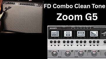 Zoom G5 | FD Combo Clean Tone | Tutorial Settings Lessons | #Fender