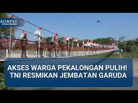 Once Isolated, Pekalongan Residents Now Have the Military-Built Garuda Bridge