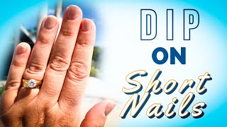 How to: apply dip powder at home on short nails | Beginner Friendly Tutorial