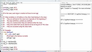 Python 68: Instance vs class variables/attributes