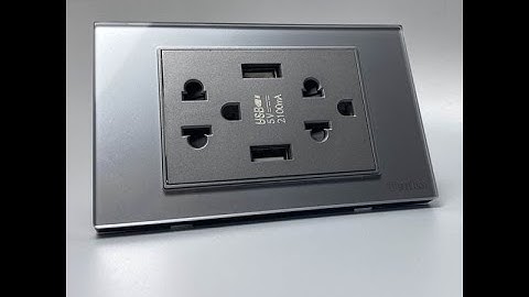Ổ Cắm USB Đa Năng Điện Âm tường Mặt Kính Cường Lực TENKO I Tenko.com.vn
