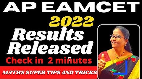 AP EAMCET-2022 RESULT Released.Check your result easily @MATHSSUPERTIPSANDTRICKS